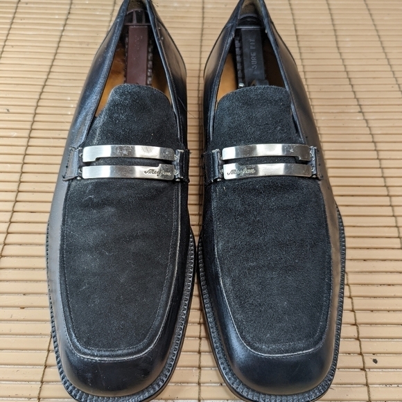 MEZLAN Black Suede Leather Men\'s Dress Loafer Slip On Shoe Calabria 11 M.  B100p main image 10